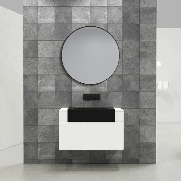 Зеркало Black&White Universe 80 см черное, 80 см - фото 5