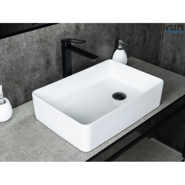 Раковина GID Creativo N1205 51 см белая - фото 3