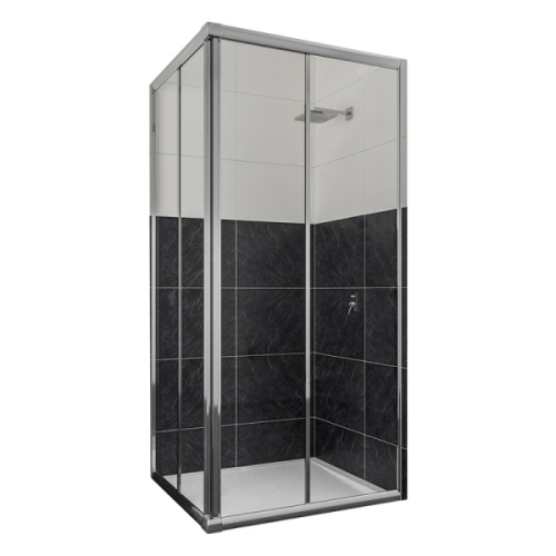 Душевой уголок RGW Classic CL-32 90x90 см стекло шиншилла - фото 4