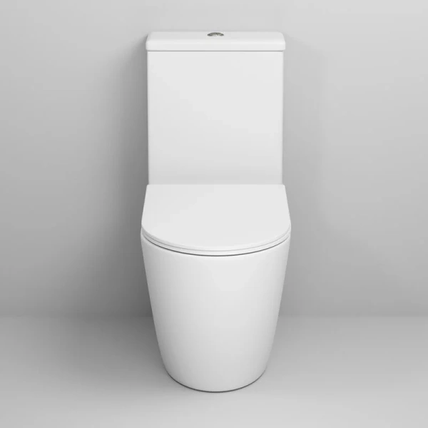 Унитаз компакт Grossman Color белый матовый, безободковые, сиденье с микролифтом , с антивсплеском, компакт, низкие - фото 5