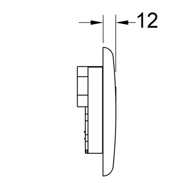 Клавиша смыва Tece TECEplanus Urinal белая матовая - фото 3