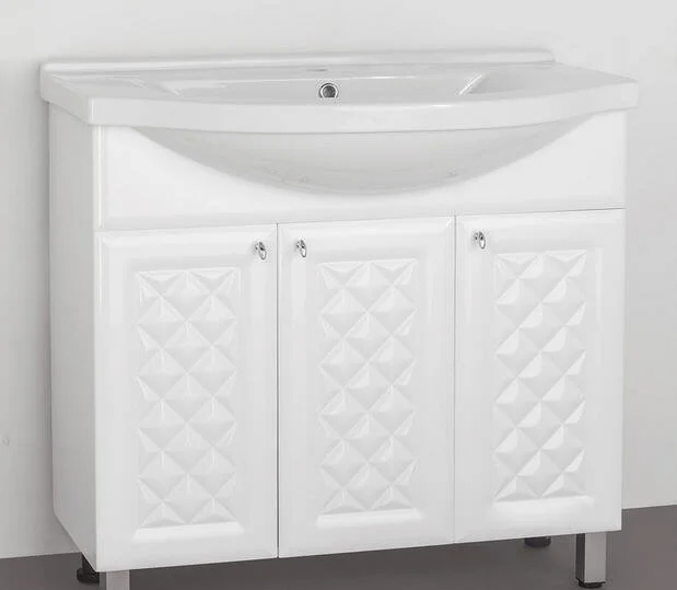 Тумба под раковину напольная Style Line Канна 86 см белая - фото 2