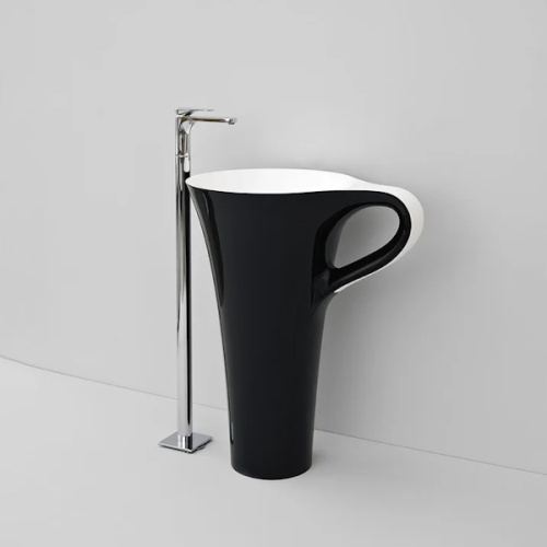 Раковина, цвет чёрно-белый, ArtCeram One Shot index_1 - фото 4