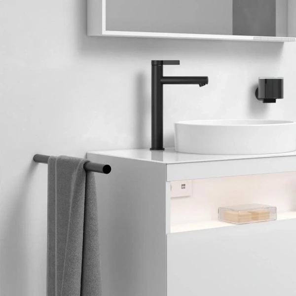 Полотенцедержатель Keuco Reva черный матовый, настенные - фото 5