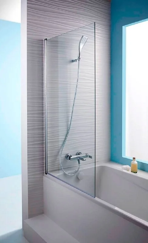 Шторка для ванны Jacob Delafon Struktura 80х140 см реверсивная профиль хром - фото 4