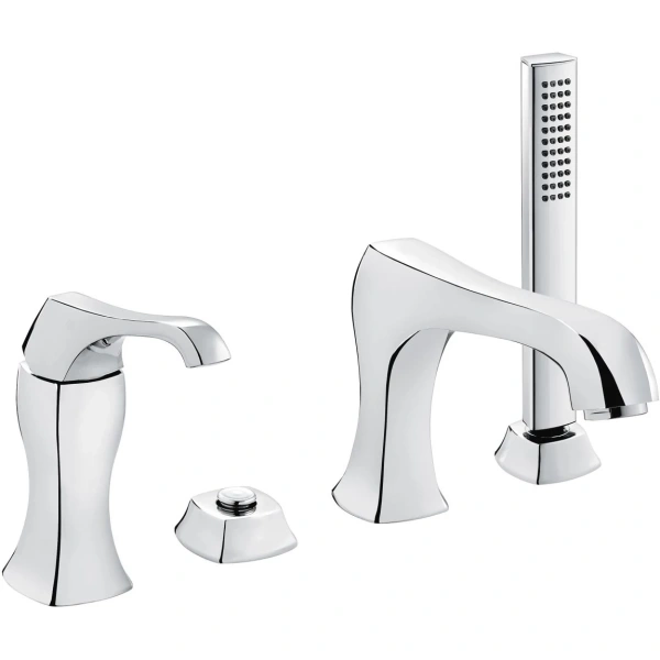 Смеситель на борт ванны хром Emmevi Ares - фото 1