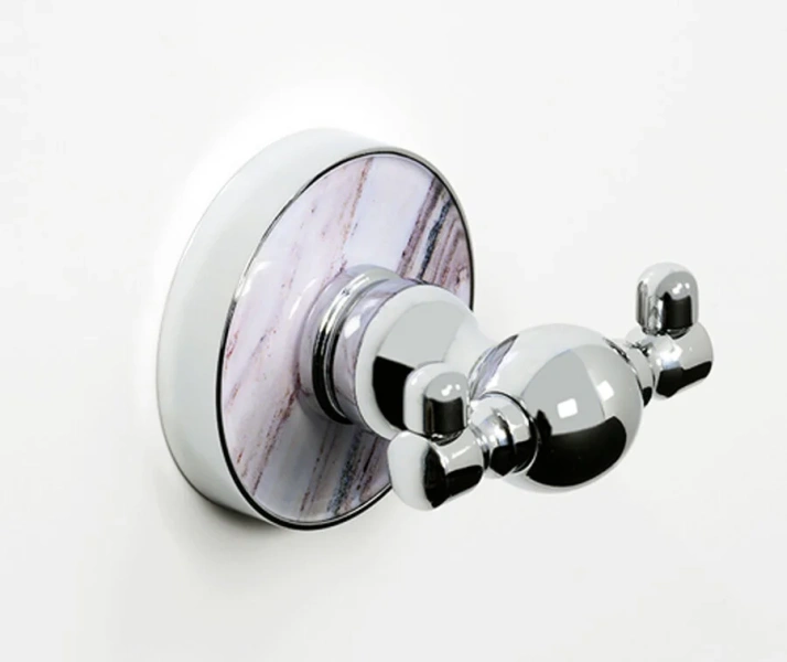 Крючок для ванной WasserKRAFT Aland двойной - фото 1