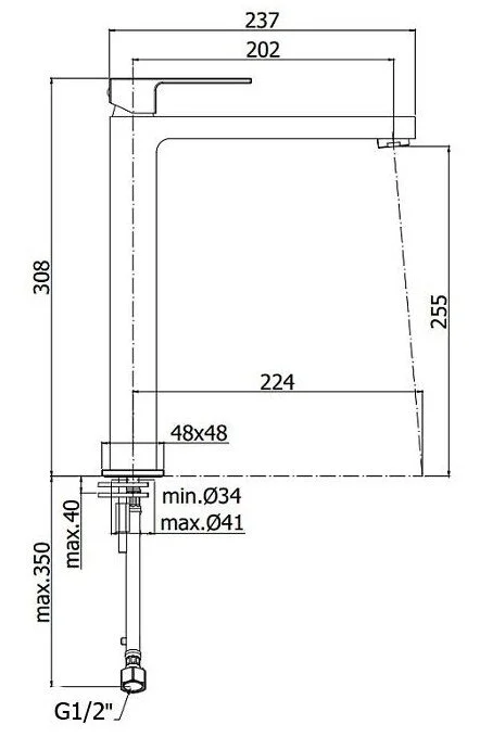 Смеситель для раковины Paffoni Elle EL081 высокий - фото 2