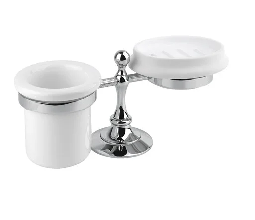 Стакан для ванной и мыльница Cezares Olimp-STT фурнитура металл - фото 1
