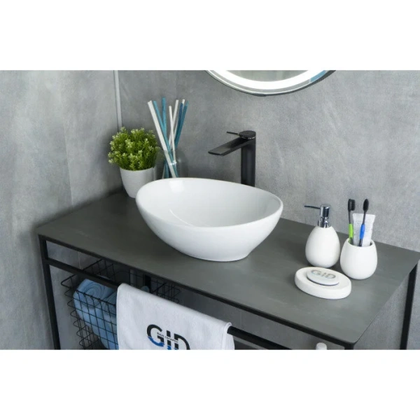 Раковина GID Lago N9138 41 см белая - фото 3