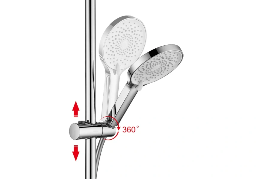 Душевая стойка Акватек Лугано хром - фото 2
