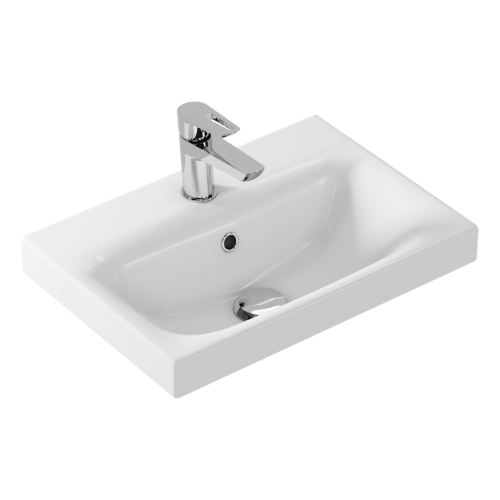 Раковина мебельная Misty Moduo Slim 50 см белая - фото 2