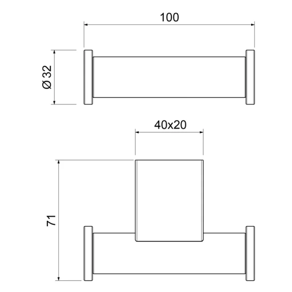 Крючок для ванной Timo Luiro хром - фото 2