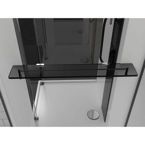 Душевая кабина Black&White Galaxy G8708 110x80 см с гидромассажем, с раздвижными дверьми - фото 6