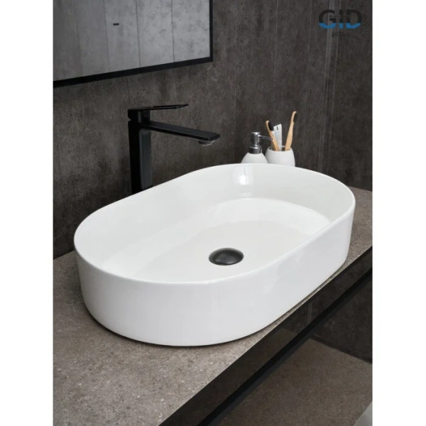 Раковина GID Lago D1479 61 см белая - фото 3