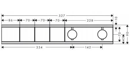 Смеситель для душа Hansgrohe RainSelect 15381 термостатический, 3 функции - фото 2