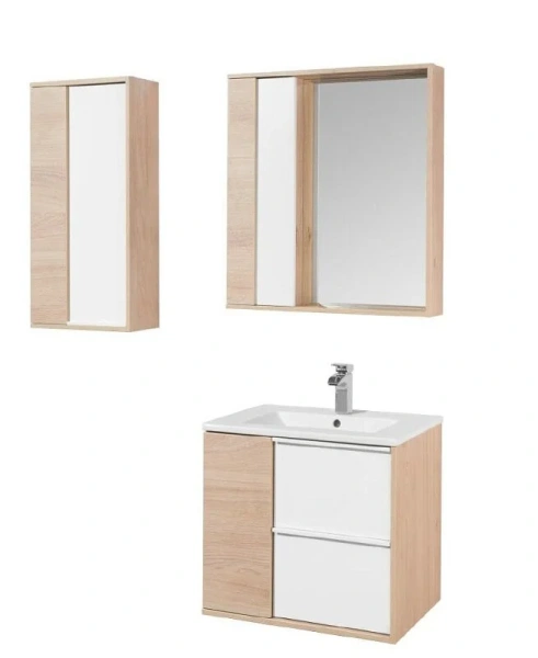 Зеркальный шкаф с подсветкой Акватон Бостон 60 см дуб эврика, 60 см - фото 3