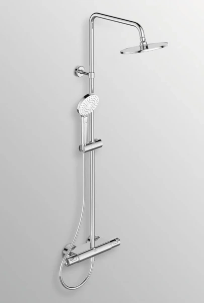 Душевая стойка Ideal Standard Ceratherm T50 с термостатом и полочкой - фото 3