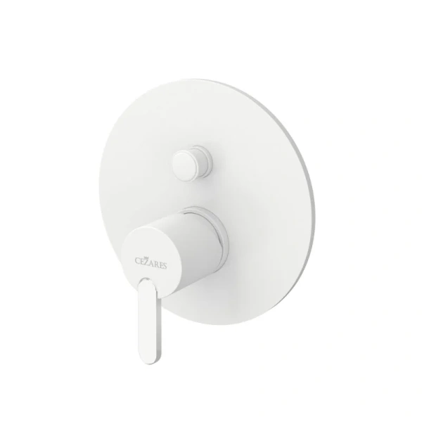 Смеситель для душа Cezares Leaf белый матовый - фото 2