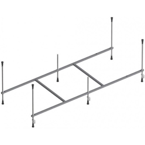 Ванна акриловая AM.PM Like W80ASET-170AC 170х70 см с каркасом, шторкой, и душевой стойкой со смесителем - фото 3