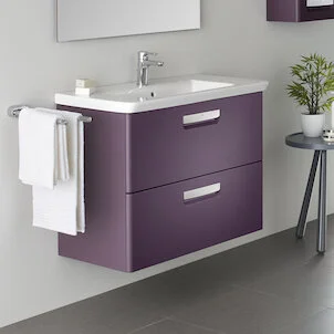 Тумба под раковину подвесная Roca The Gap 70 см фиолетовая, 70 см - фото 6