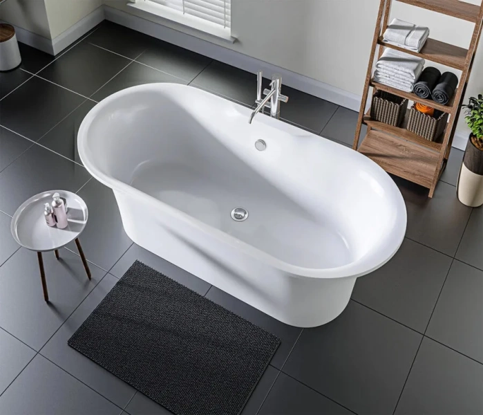 Ванна из искусственного камня Good Door Венеция 170 x 80 см, белый, ВА00003, без гидромассажа - фото 6