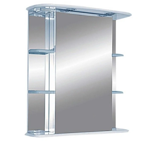 Зеркальный шкаф с подсветкой Misty Магнолия Э-Маг04065-01Св 65 см ЛДСП