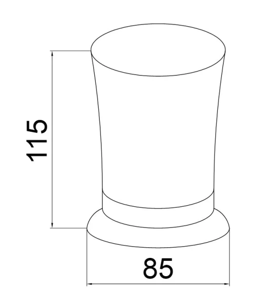 Стакан для ванной Boheme Imperiale настольный, классические, ретро, с кристаллами swarovski, декорированные - фото 2