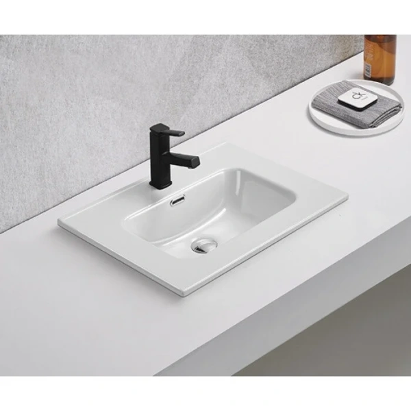 Раковина GID Integrado 9060s 61 см белая - фото 3