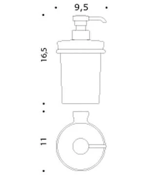 Дозатор для мыла Colombo Luna подвесной - фото 2