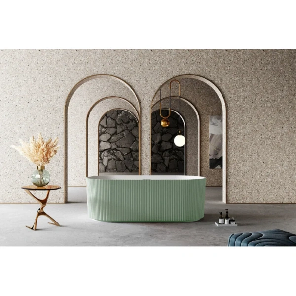 Ванна из искусственного камня Abber Stein 170x75 см зеленая матовая, 170x75 см - фото 4