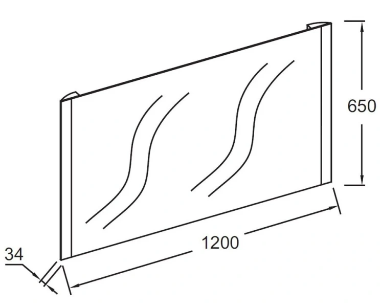 Зеркало с подсветкой Jacob Delafon Replique 120 см с антизапотевателем, нет в наличии - фото 2
