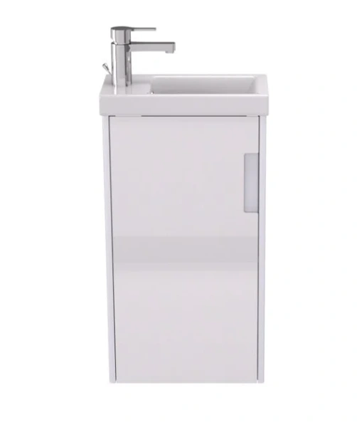 Тумба с раковиной подвесная Velvex Klaufs tpKLA.40.1D-61 40 см с распашной дверцей - фото 3