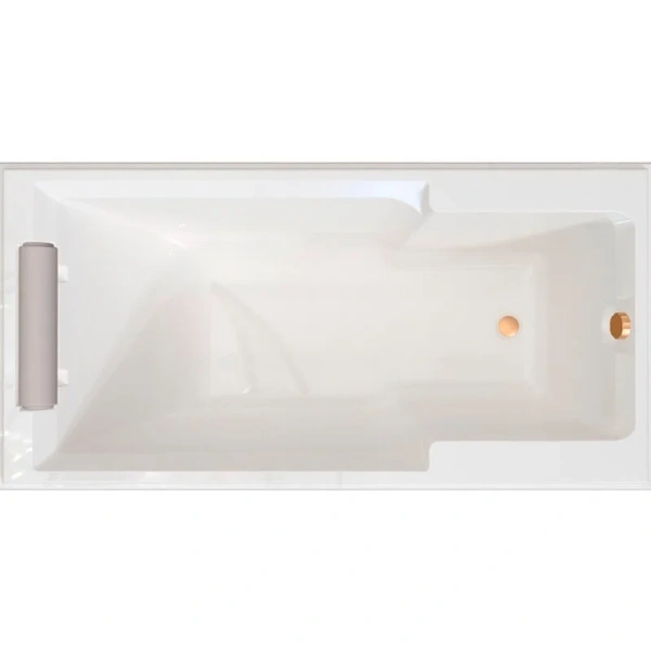 Акриловая ванна Fra Grande Русильон 4-01-4-0-1-423, 180 x 90 см, рама-подставка на декоративных ножках, подголовник, белая/бронза - фото 1