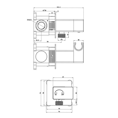 Гигиенический душ со смесителем ALTROBAGNO Universale 060148 никель - фото 3