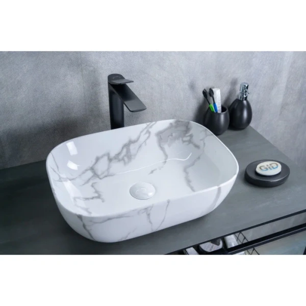 Раковина GID Geometrico Mnc333C 46 см под камень - фото 3