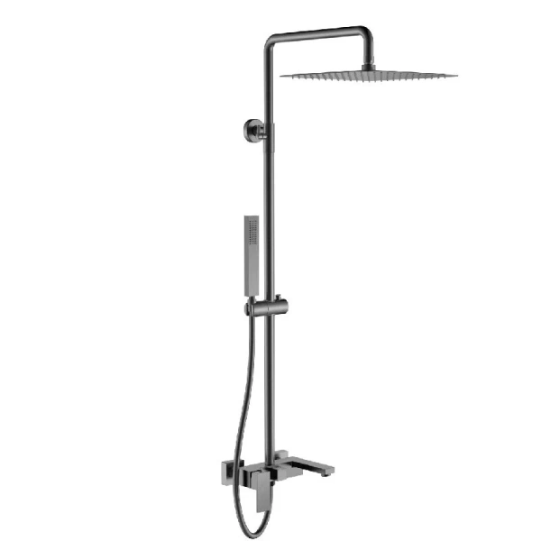 Душевая стойка Boheme Qubic matt gun metal - фото 1