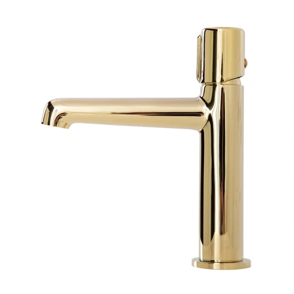 Смеситель для раковины BelBagno Uno с донным клапаном, золото - фото 3