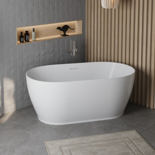 Ванна акриловая BelBagno 170x80 см отдельностоящая белая - фото 3