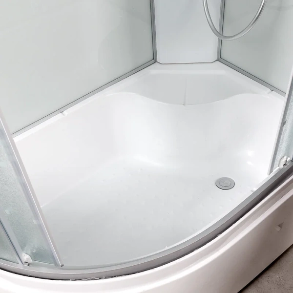 Душевая кабина Deto L920 120x80 см без крыши, стеклянные, рифленые, узорчатые - фото 7