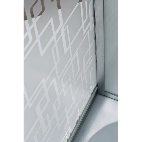 Душевая кабина Deto EM 110x80 см без крыши, современныe, hi-tech, декорированныe - фото 10