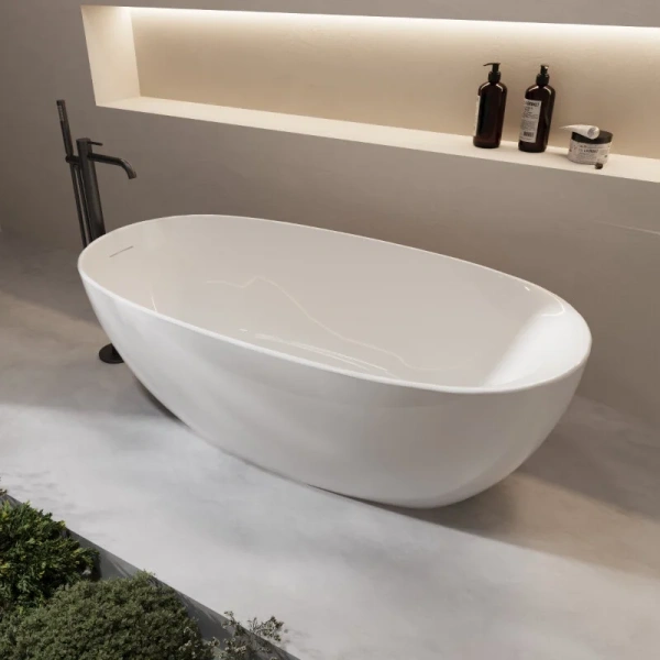 Акриловая ванна Vincea VBT-601-1600, 160 x 85 см, цвет белый - фото 1