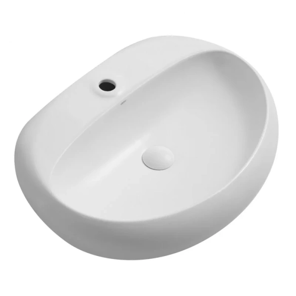 Раковина Abber Bequem 64 см белая матовая - фото 1