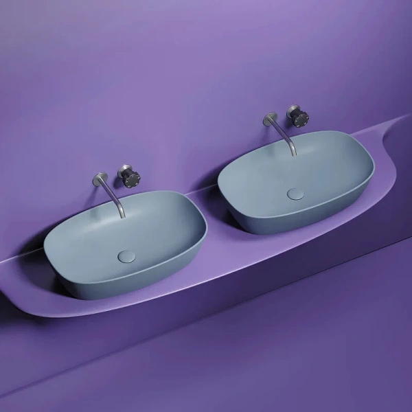 Раковина Ceramica Nova Element 60 см серо-голубая index_1 - фото 10