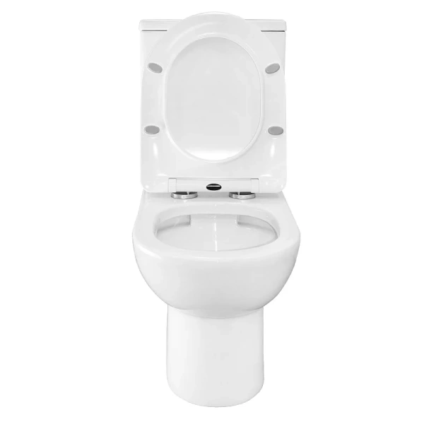 Унитаз компакт Azario Ambra безободковый, безободковые, сиденье с микролифтом , с антивсплеском, компакт, низкие - фото 5