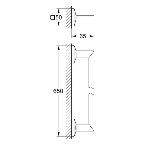 Полотенцедержатель для ванной Grohe Allure Brilliant 40497000, металлические - фото 4