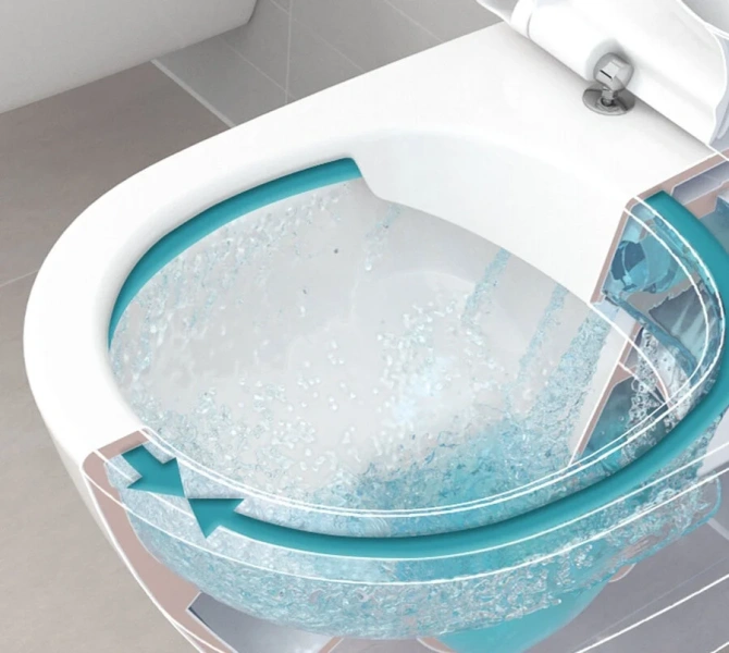 Унитаз подвесной Villeroy & Boch Architectura безободковый без грязеотталкивающего покрытия - фото 4