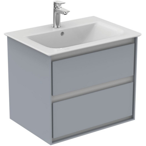 Тумба под раковину подвесная Ideal Standard Connect Air 60 см светло-серый глянцевый, белый матовый - фото 5