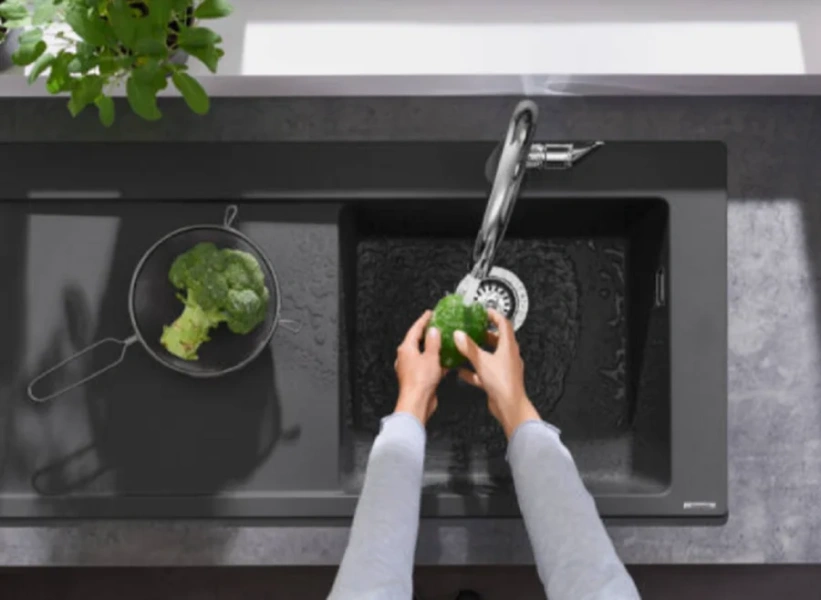 Смеситель для кухни Hansgrohe Talis 73851 с выдвижным изливом - фото 4