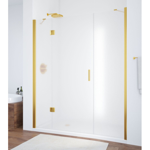 Душевая дверь Vegas-glass AFP-F 160, хром, бронза, золото, белые, другие - фото 4